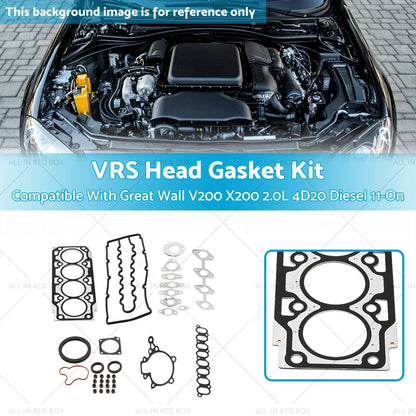 VRS Cylinder Head Gasket Kit for Great Wall V200 X200 4D20 Diesel (11-On)