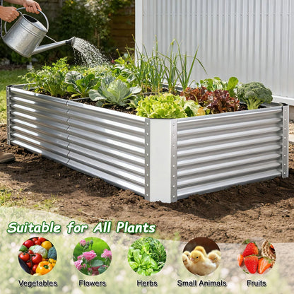 Raised Garden Bed Kit for Outdoor Use (8x4x2FT)