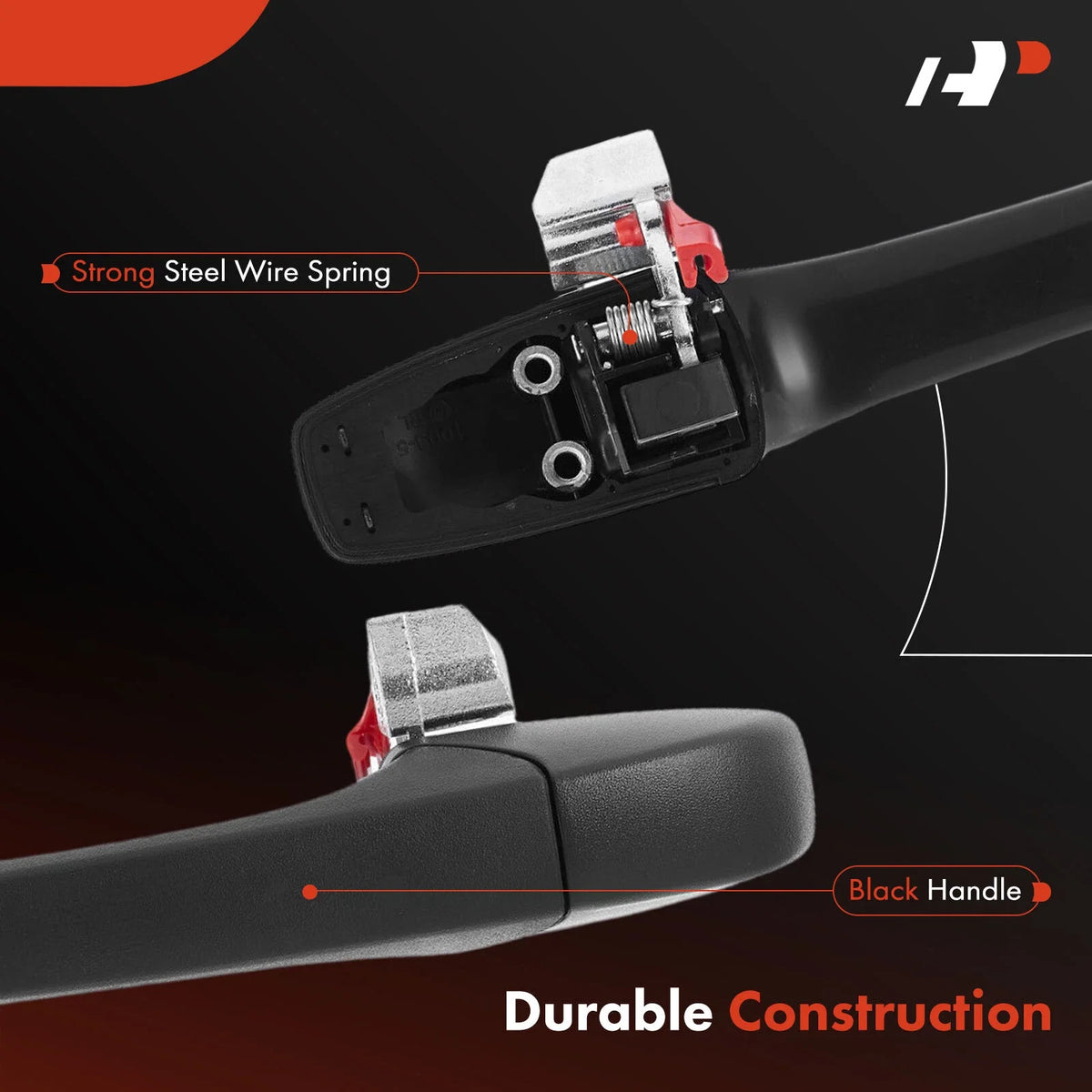 Rear Left Exterior Door Handle for Jeep Patriot (2007–2017) Dodge Caliber