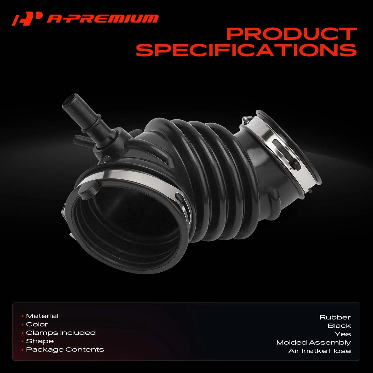 A-Premium Engine Air Intake Hose Set for Ford Focus (2012–2018) CP9Z9C623A, 696-453