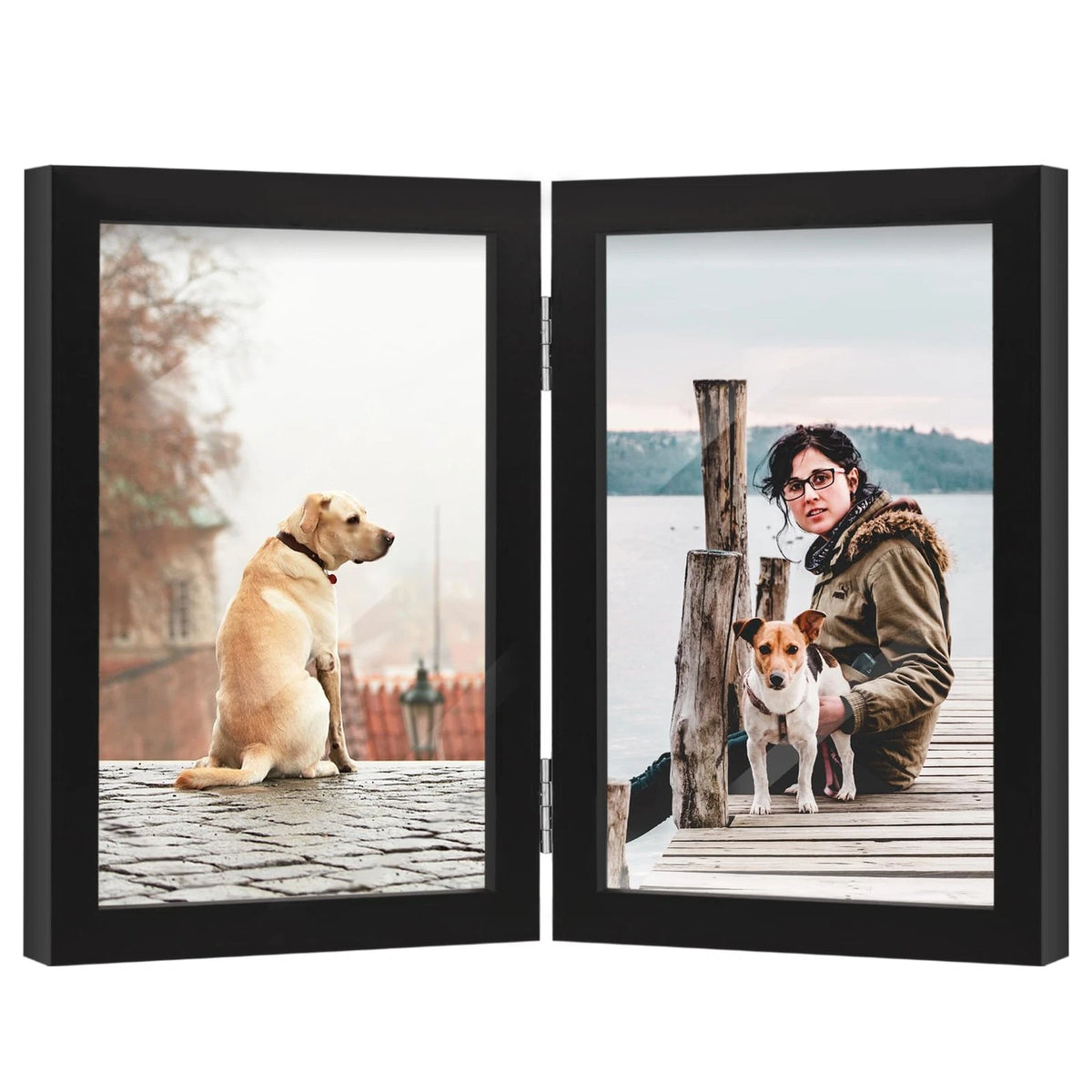 4x6 Double Picture Frame for Wooden Hinged Photo (No Part Numbers)