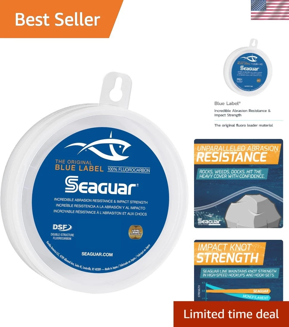 100% Fluorocarbon Fishing Leader for Saltwater (30lbs, 25yds)