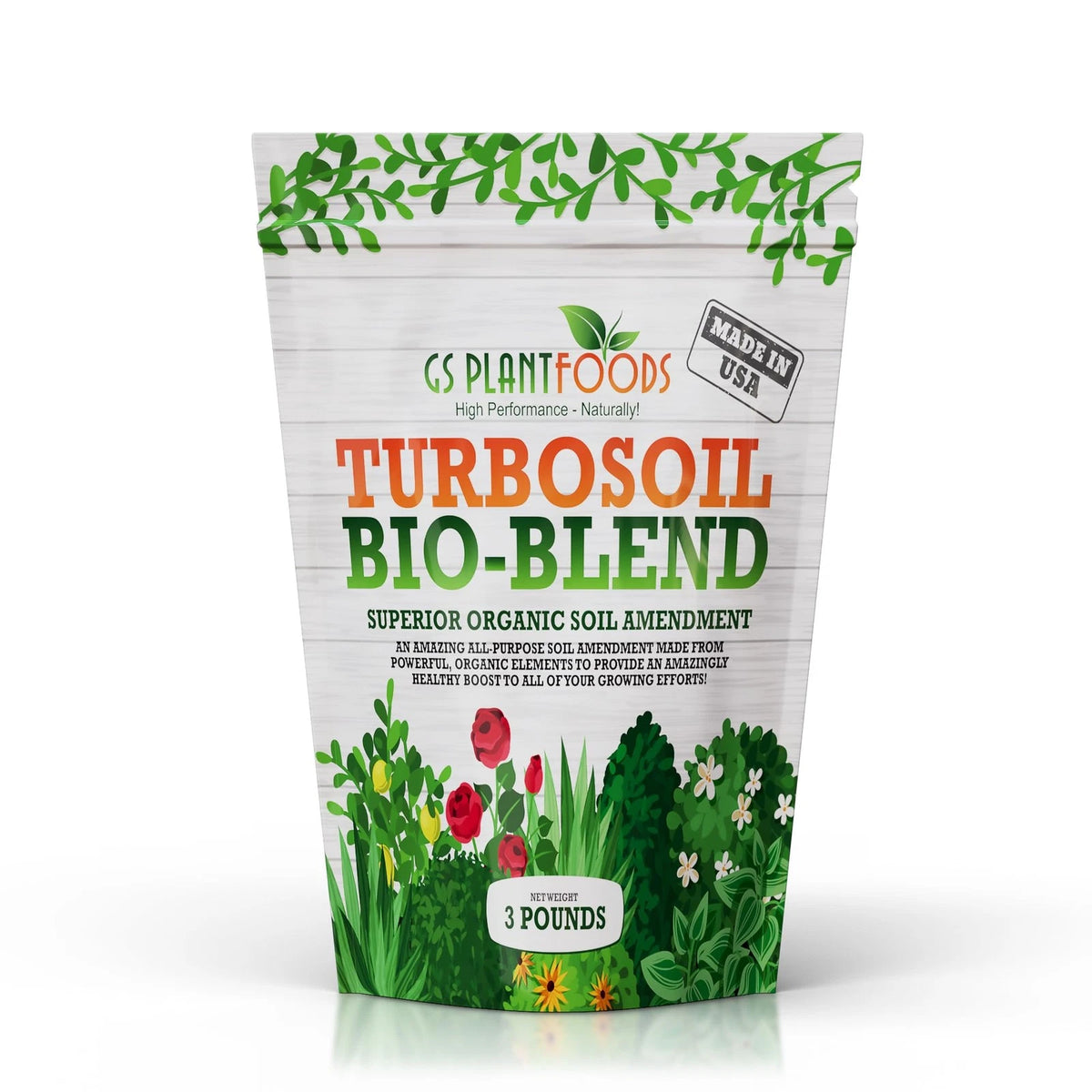 Organic Soil for Vegetable Garden Turbo Bio-Blend (3 lbs)