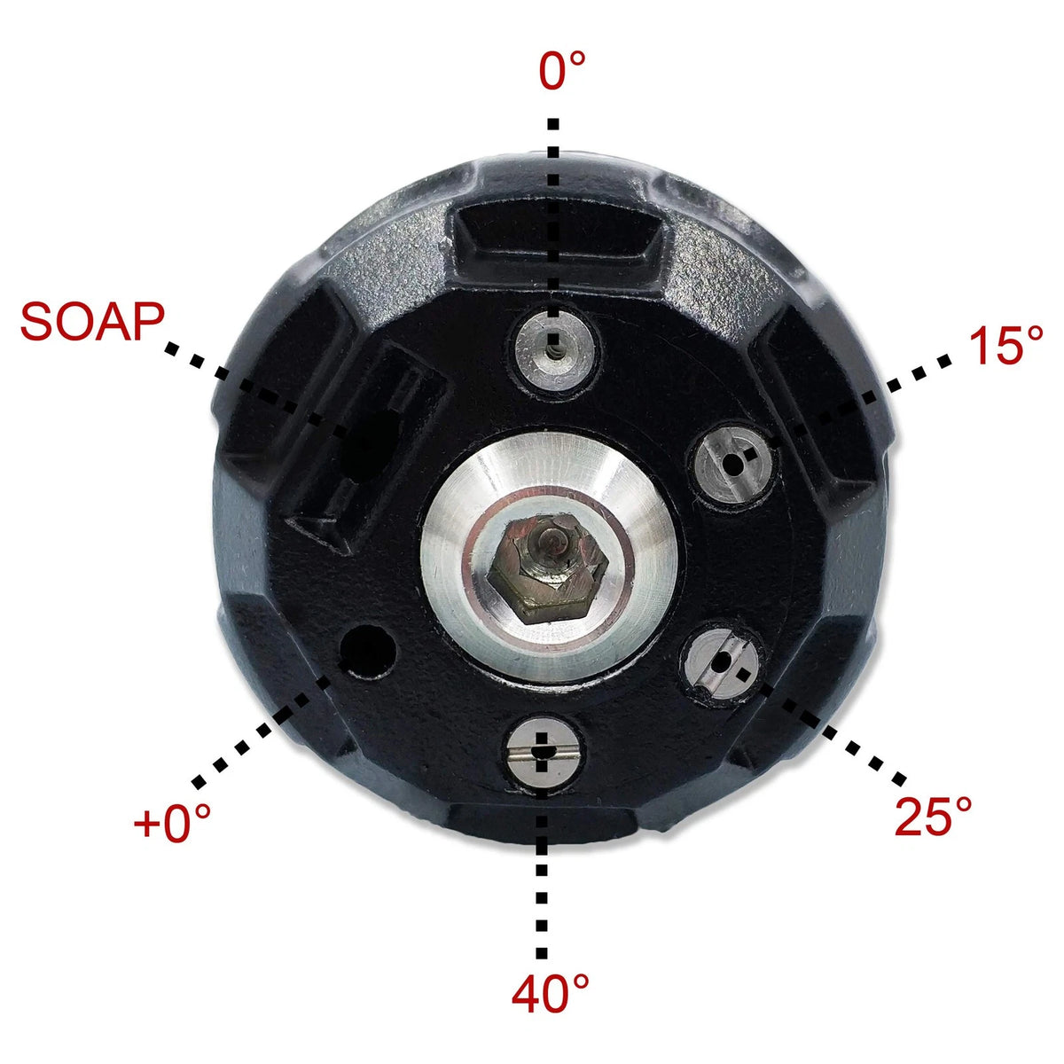 6-in-1 Pressure Washer Nozzle for (No Turbo)