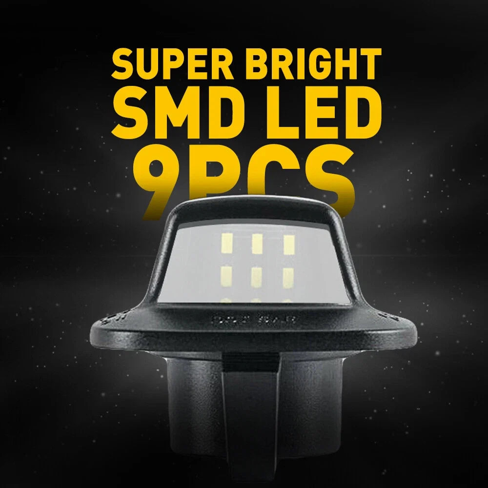 Set of 2 Bright 6000K White LED License Plate Lights for Dodge Dakota (1997–2011)