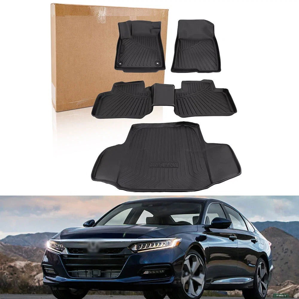 TPE Floor Mats & Cargo Liner for Honda Accord Sedan (2018–2022)