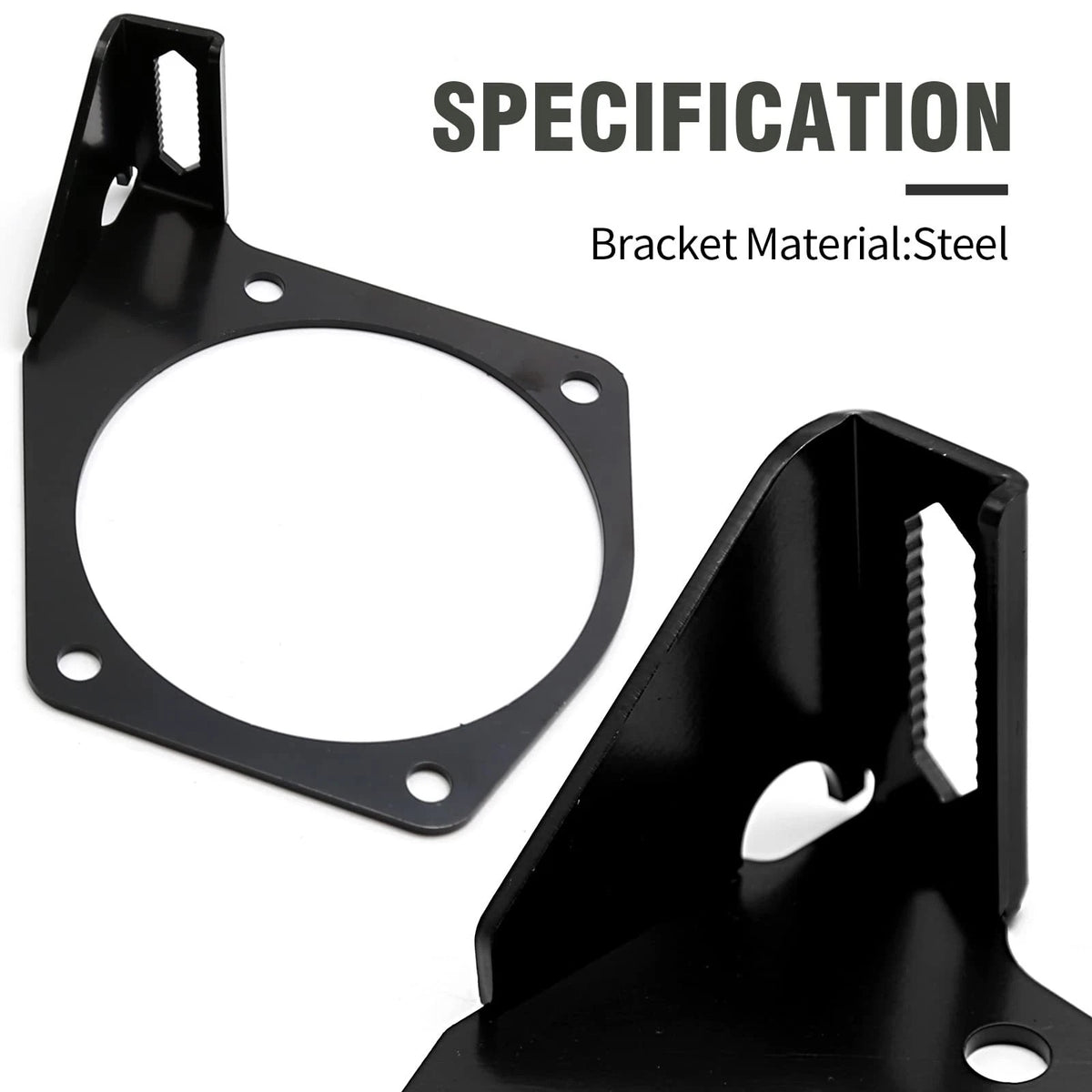 4-Bolt Throttle Cable Bracket for Intakes (14.70x14.70x6.0 cm)
