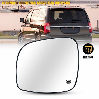 Driver Side Heated Mirror Glass for Dodge Grand Caravan (2008–2020)