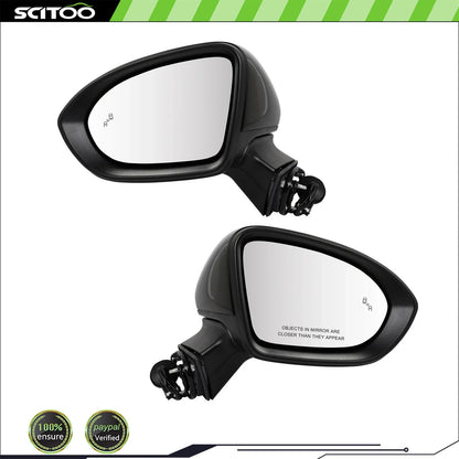 Set of 2 Heated Power Side Mirrors for Chevrolet Cruze (2016–2019) 7Wire