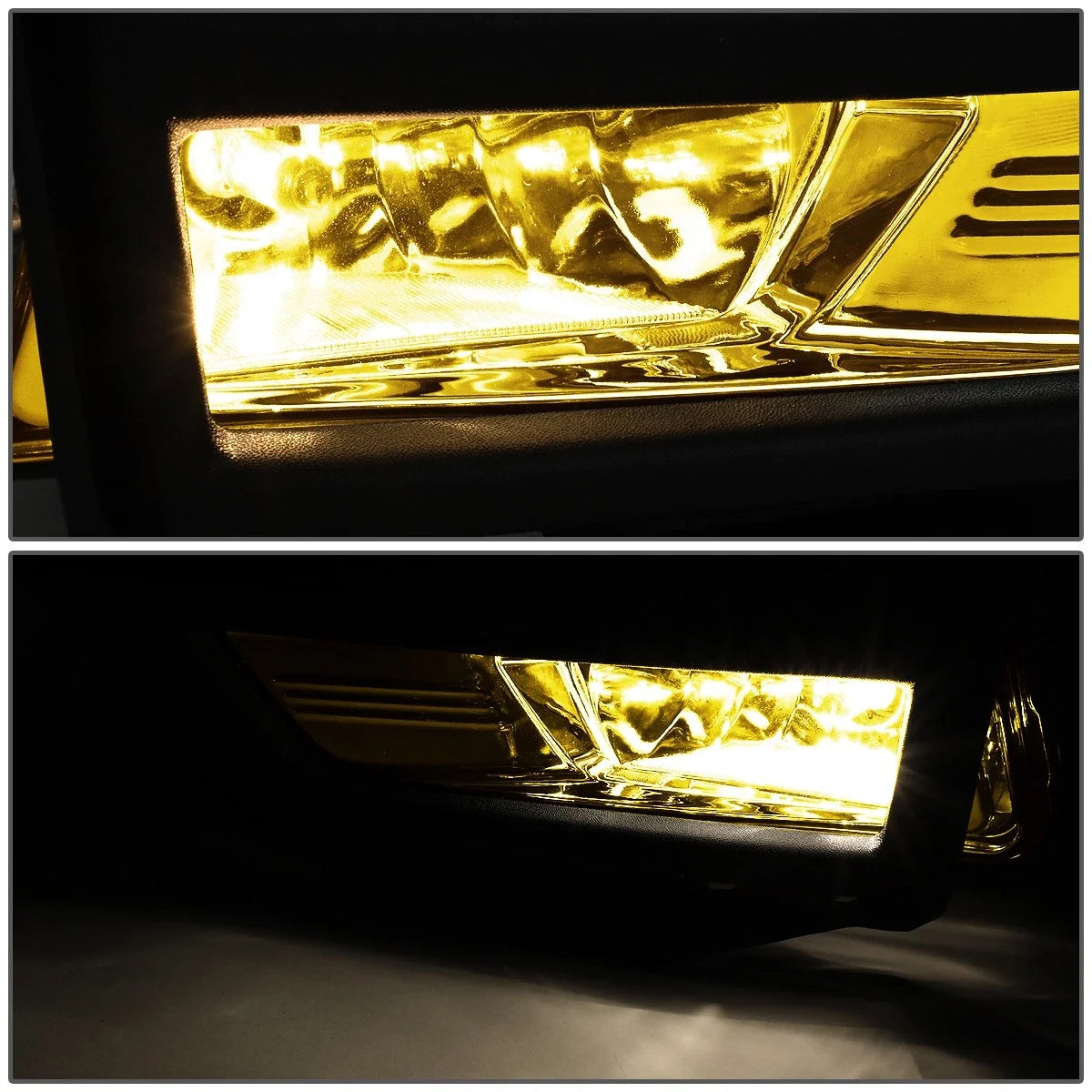 Pair of Amber Lens Front Bumper Fog Lights w/Switch & Bezel for Rogue (2017–2018)
