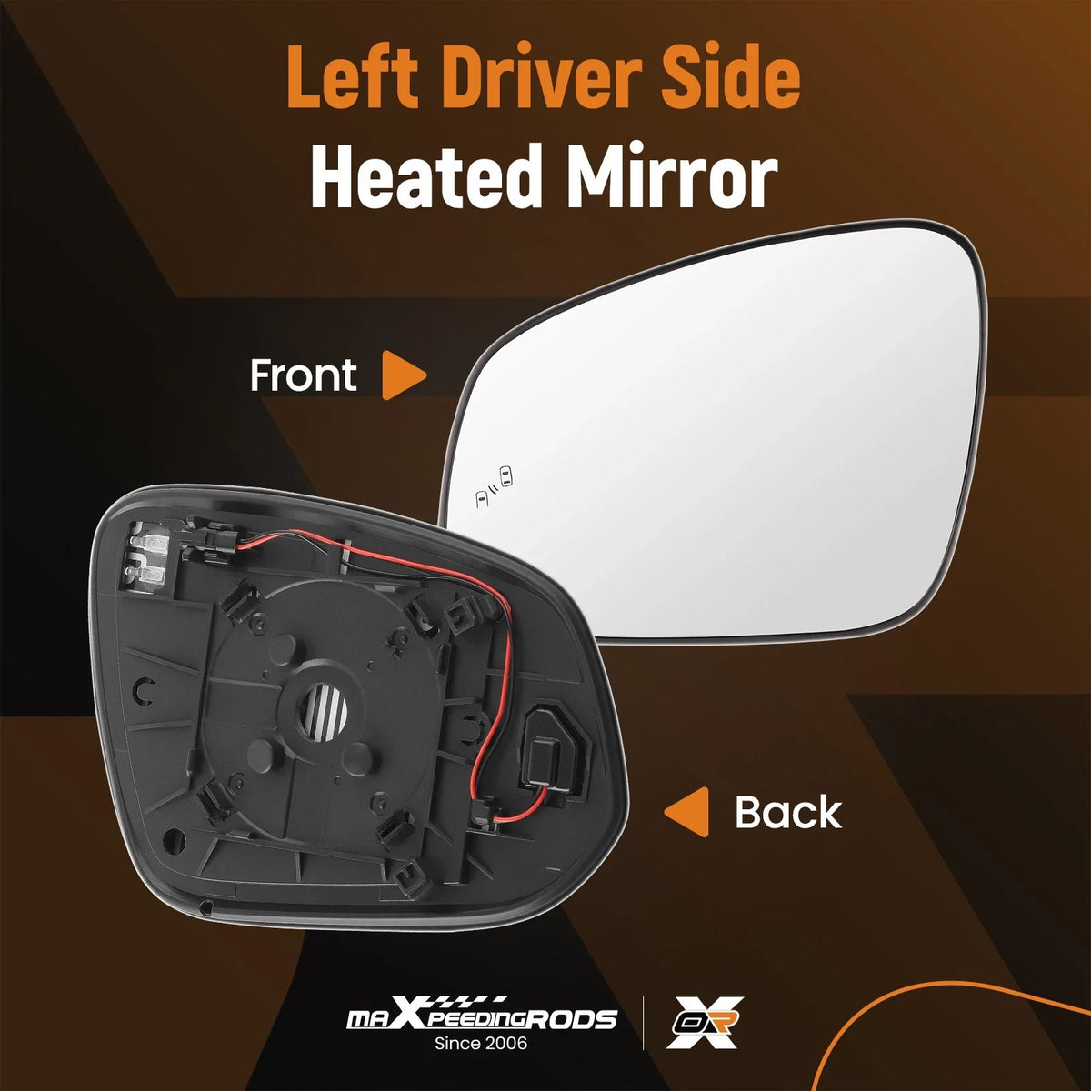 Heated Driver Side Mirror Glass for Toyota RAV4 (2013–2018) Tacoma (2016–2021) 7961-42D30