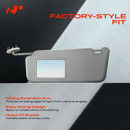 Sun Visor with Mirror for Dodge Ram 1500 (1CT18TL2AA)