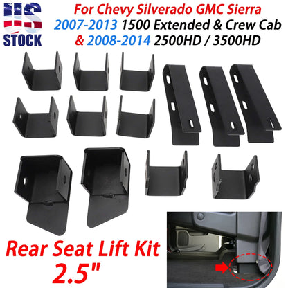 2.5" Rear Seat Lift Kit for Chevy Silverado GMC Sierra (2007–2014)