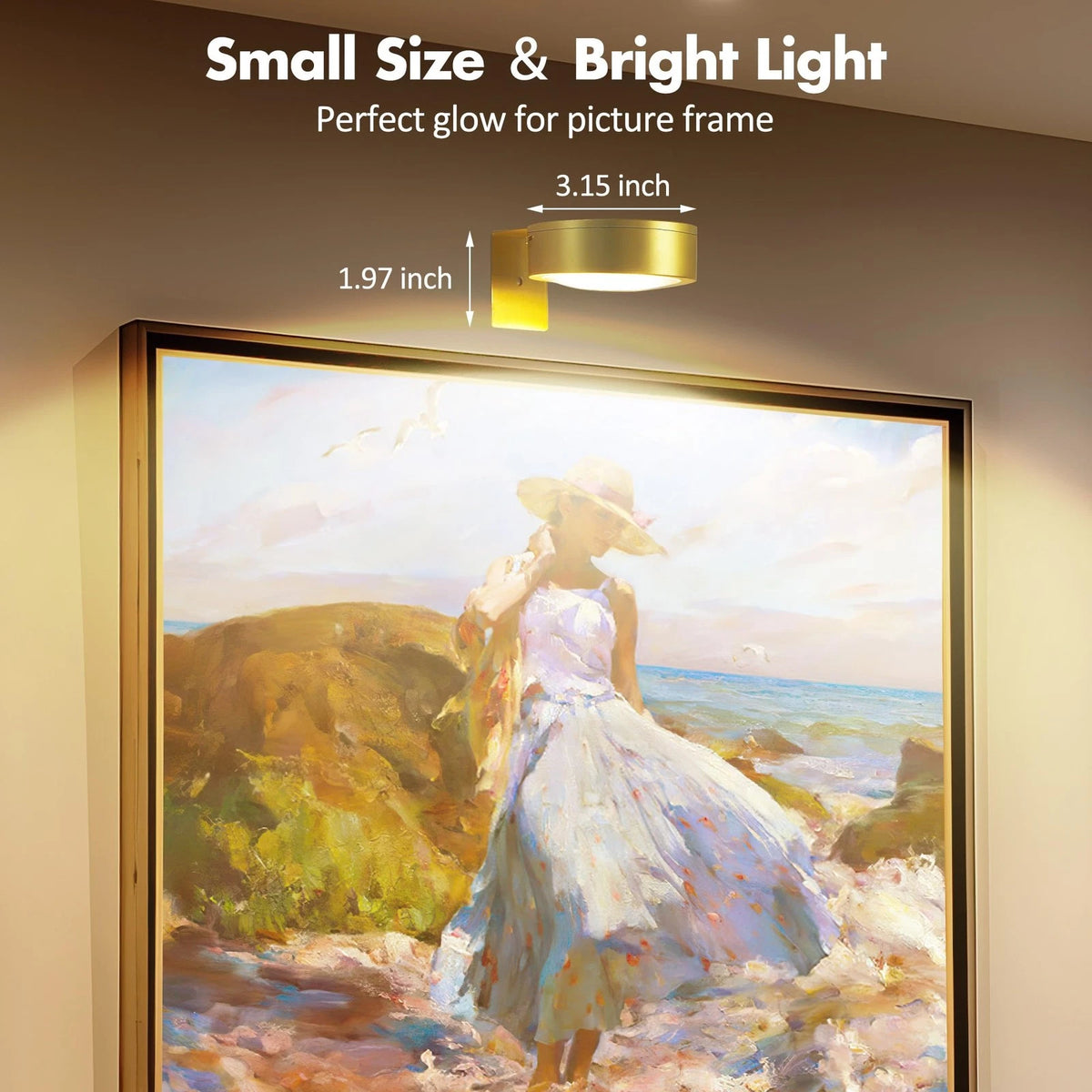 3Pcs Battery Operated Picture Light for