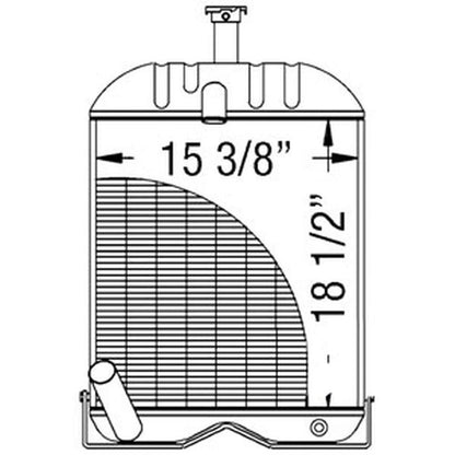 Radiator for Massey Ferguson (Replaces 166054M92)