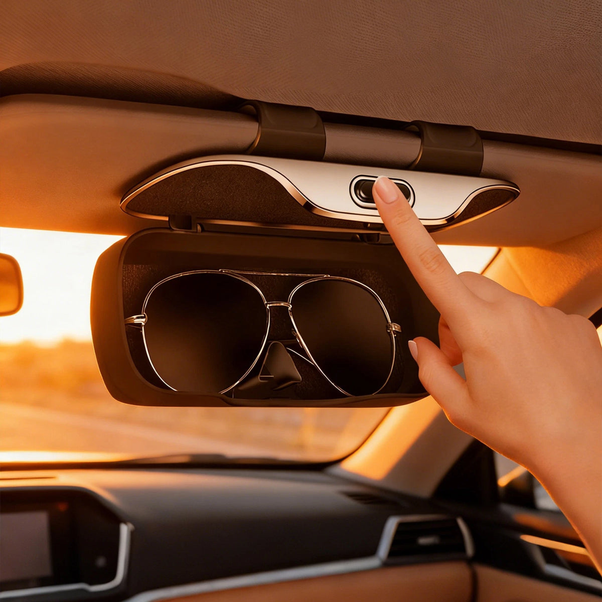 Sunglasses Holder for Car Sun Visor (Universal Fit)