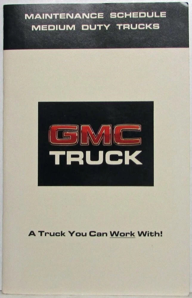 Maintenance Schedule Booklet for GMC Medium Duty Truck (1986)