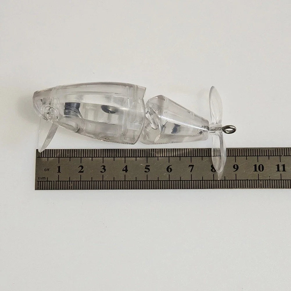 9cm 22g Transparent Two-Section Spinner Minnow Lure for Freshwater Fishing