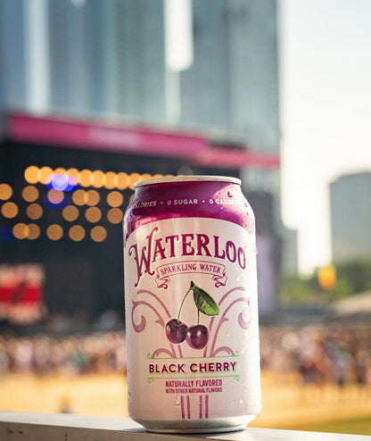 Pack of 12 Black Cherry Sparkling Water 12 Fl Oz Cans