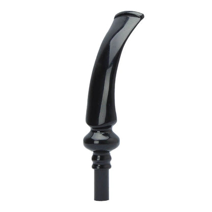 4X 3mm Curved Pipe Stem Acrylic Mouthpiece Replacement for Tobacco Pipe