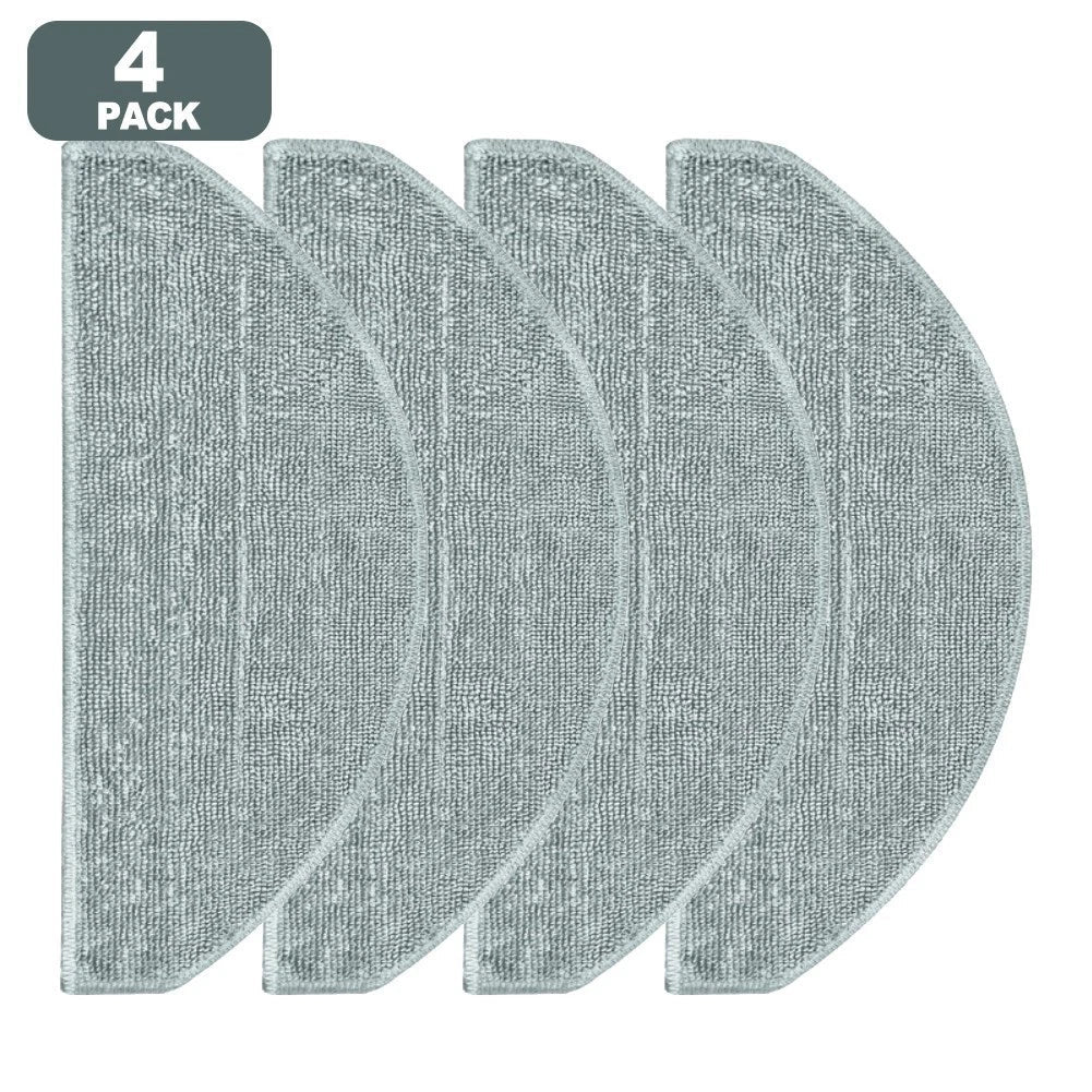 Set of 4 Microfiber Mop Cloths for Easy Installation (Pet Friendly)