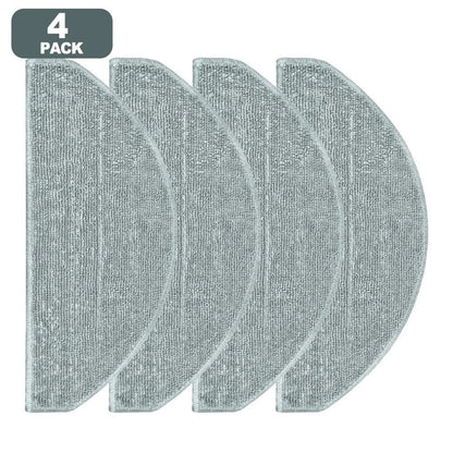 Set of 4 Microfiber Mop Cloths for Easy Installation (Pet Friendly)