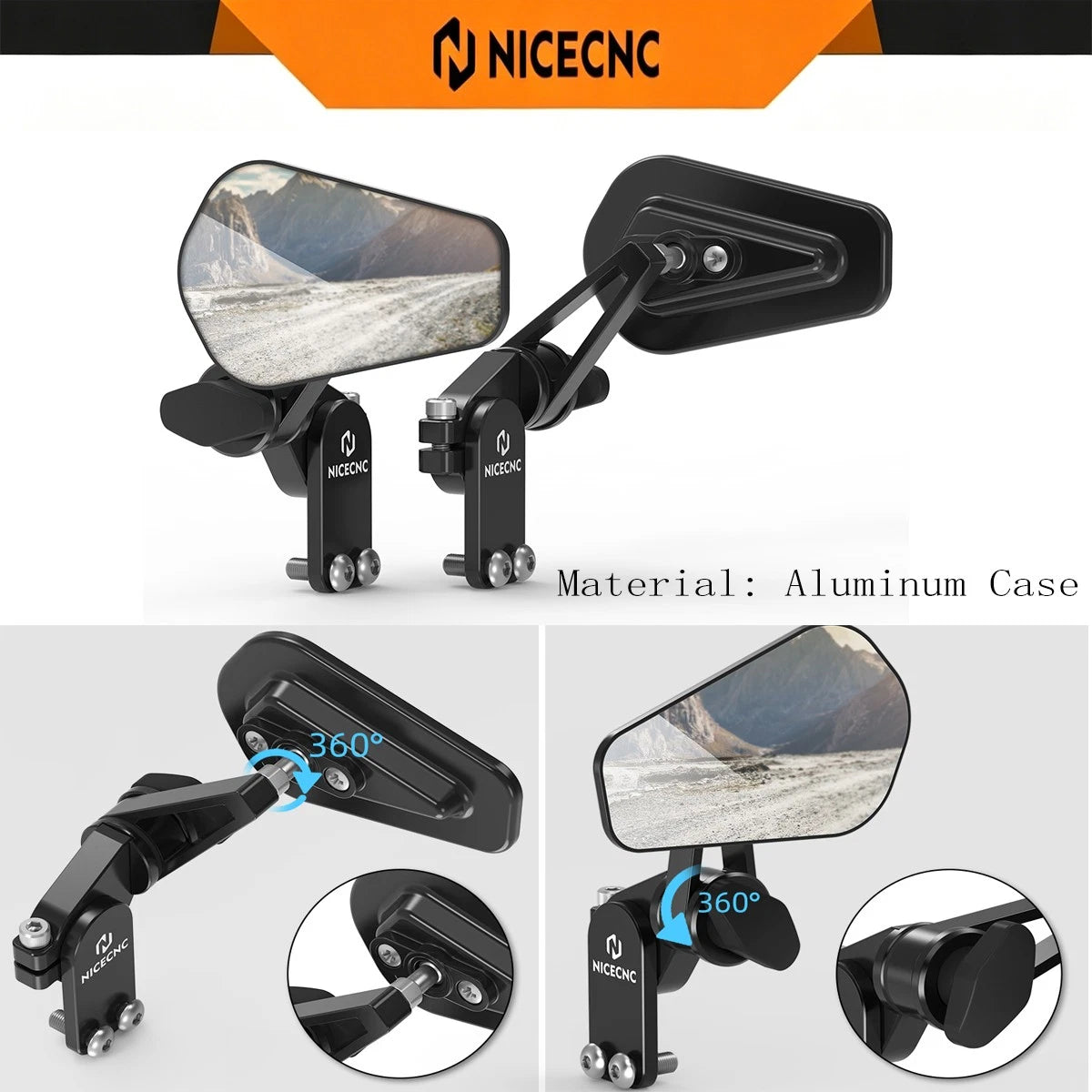 Rear View Side Mirrors Kit for KTM 690 Duke Enduro SMC/R 1290 1190 Adventure