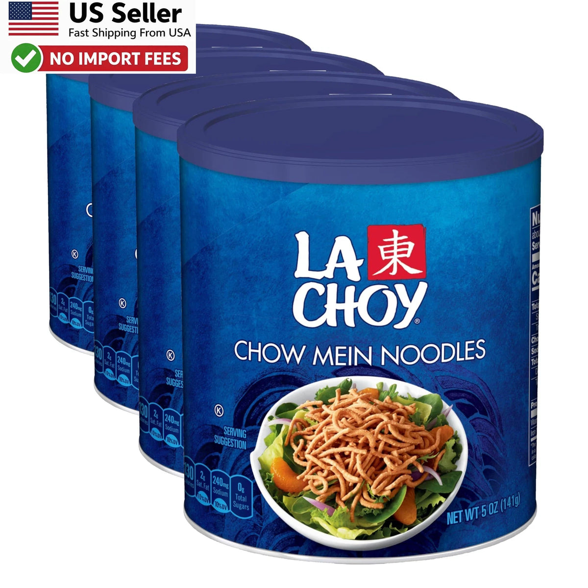 Set of 4 La Choy Chow Mein Noodles 5oz Pack Crispy Asian Stir Fry