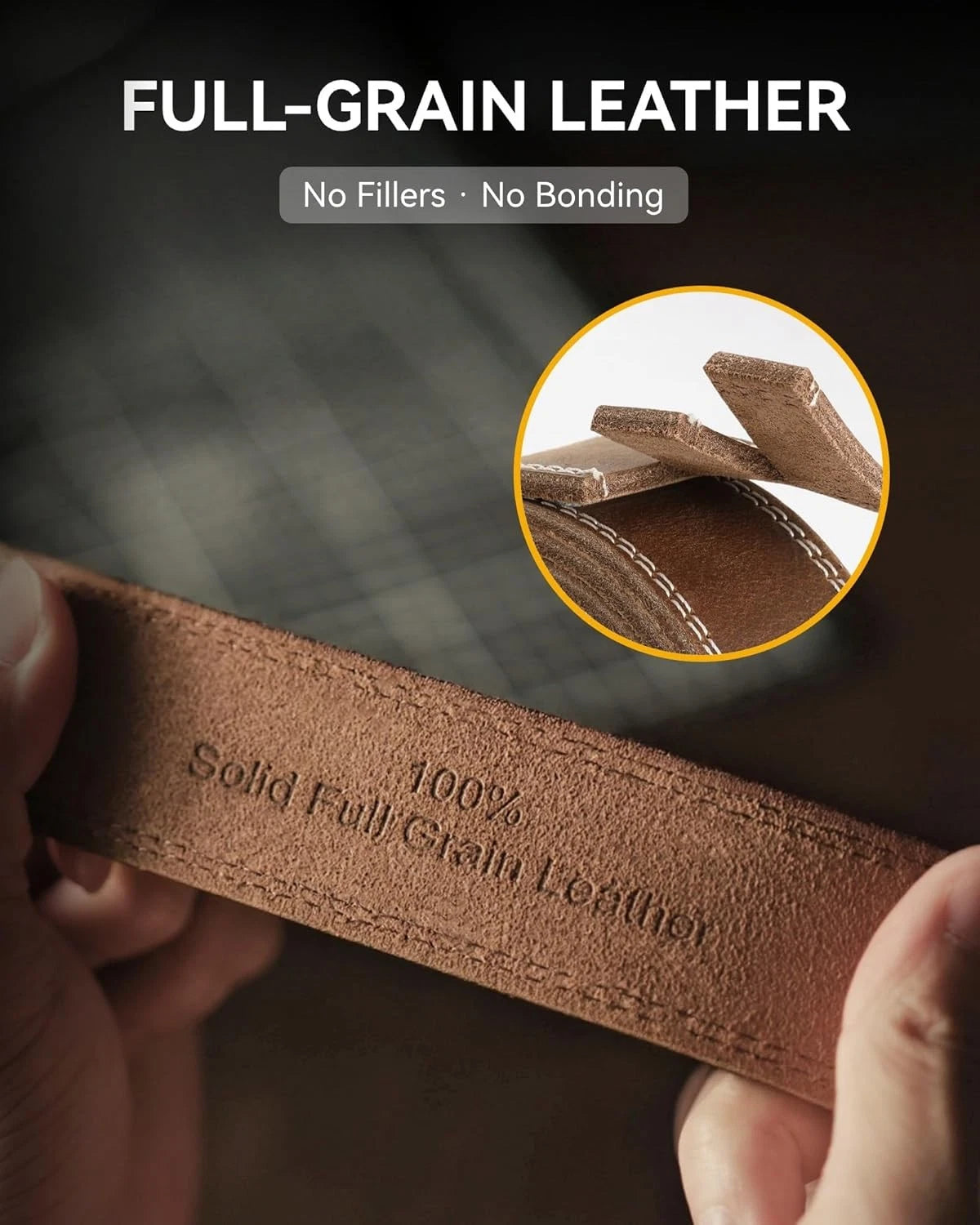 Full-Grain Leather Casual Belts for Jeans (2010–2023)