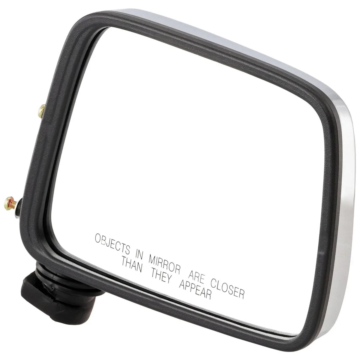 Manual Mirror for Nissan D21 (1986–1994) Right Black Base Chrome