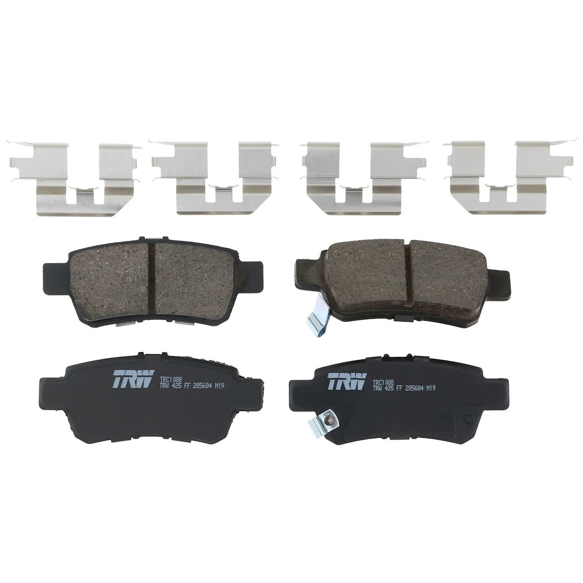 2X TRC1088 Brake Pad Set Rear for Honda Odyssey (2005–2010)