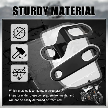 Set of 4 Rear Motorcycle Turn Signals - Straight & L-Shape, Black