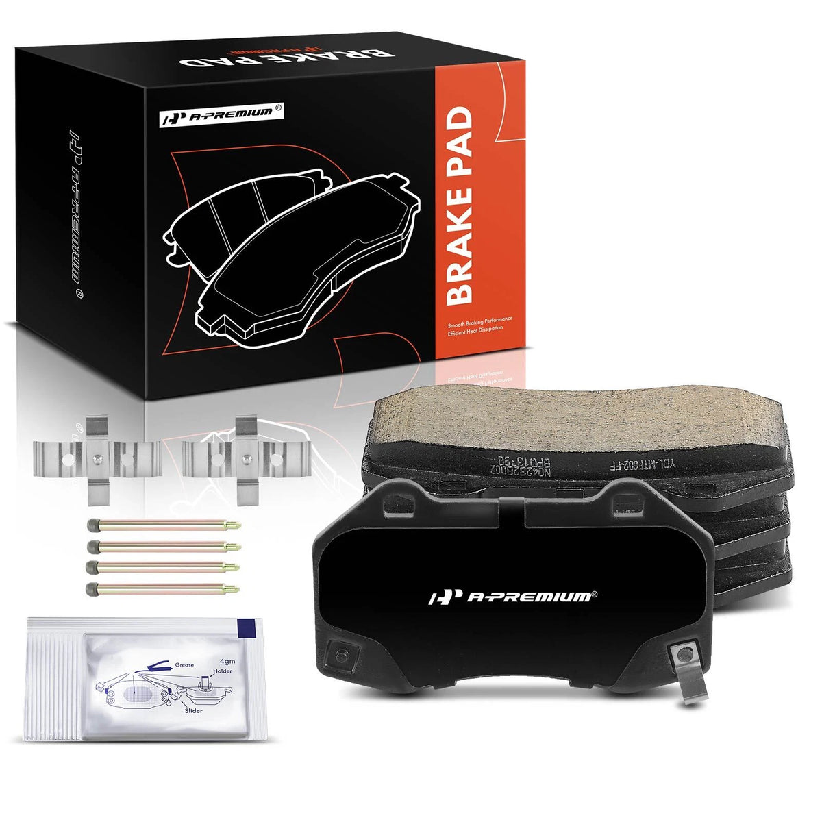 Set of 4 Front Side Ceramic Brake Pads for Chevrolet HHR Cobalt (2008–2010) - MGD1379C, PGD1379C, 171379, P-1379, P1379