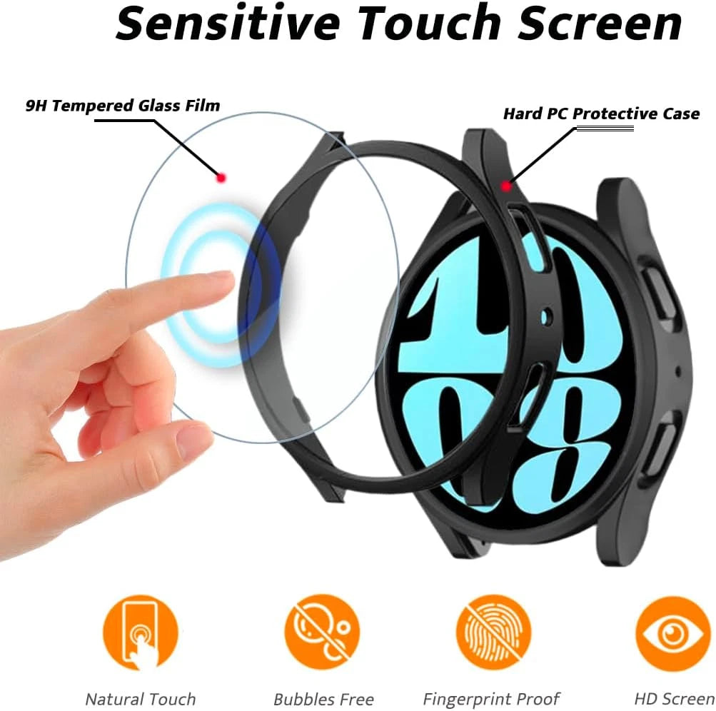 2X Tempered Glass Screen Protector for Samsung Galaxy Watch 4 5 6 7