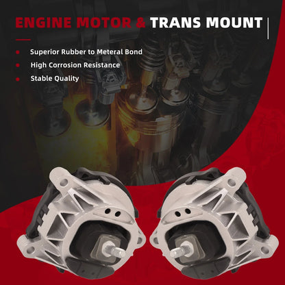 Engine Motor Mount Kit for BMW 228i 230i 328i 330i xDrive X3 X4 (2014–2021)