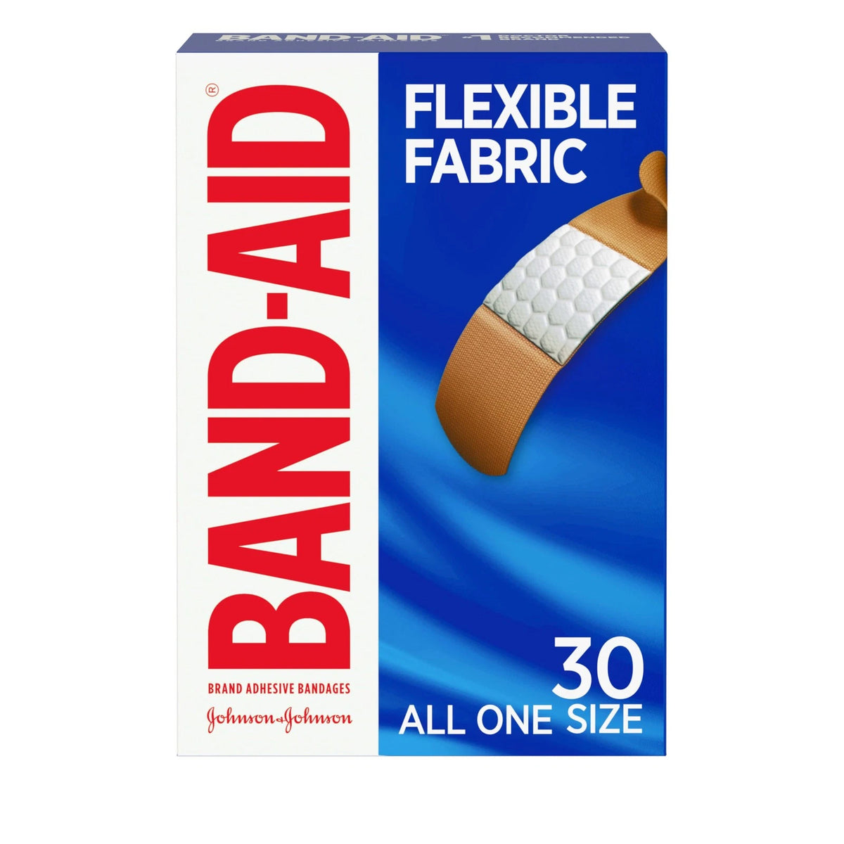 30 ct Flexible Fabric Adhesive Bandages for Various Uses