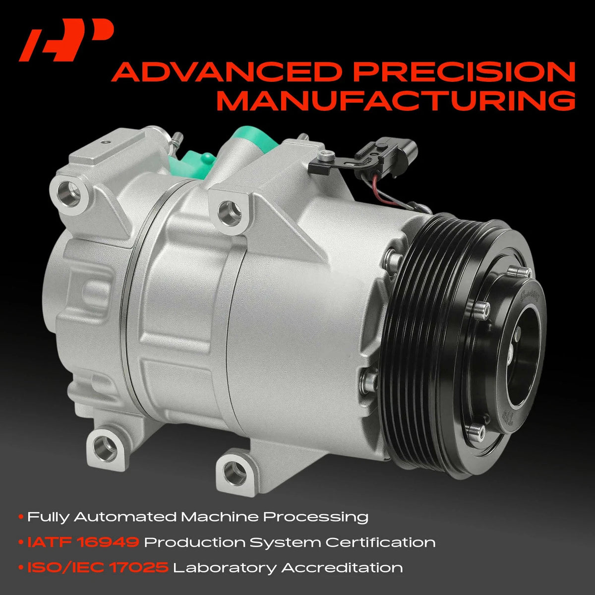 A/C Compressor with Clutch for Kia Stinger (2018–2021) 97701J5060, 178345