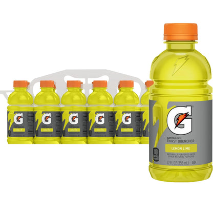 Pack of 12 Gatorade Thirst Quencher Lemon-Lime 12 Fl Oz