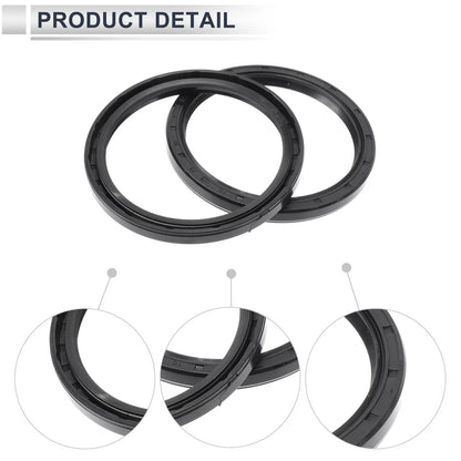 Set of 5 Oil Seal Rotary Shaft Seal Nitrile Rubber 75x90x8mm