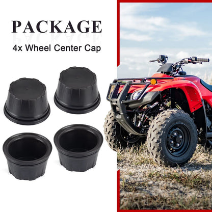 Set of 4 Wheel Center Caps for Honda Rancher 420 TRX420 (2007–2024)