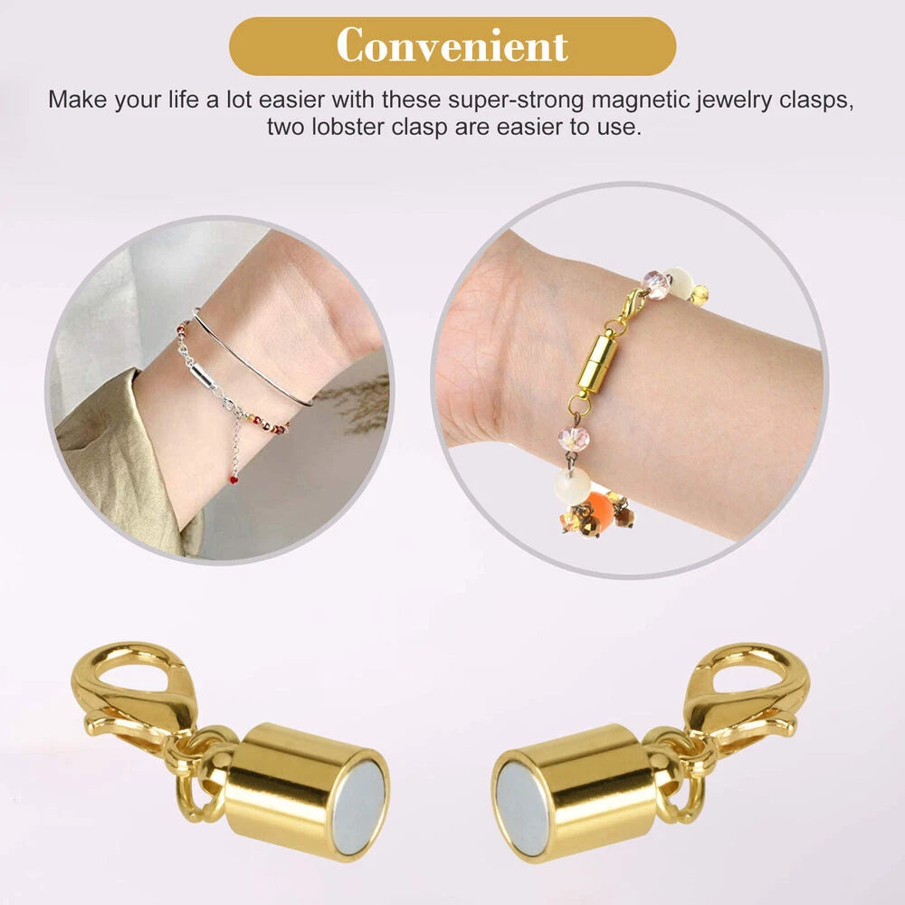 Strong Magnetic Lobster Claw Lock Clasp Connector for Jewelry
