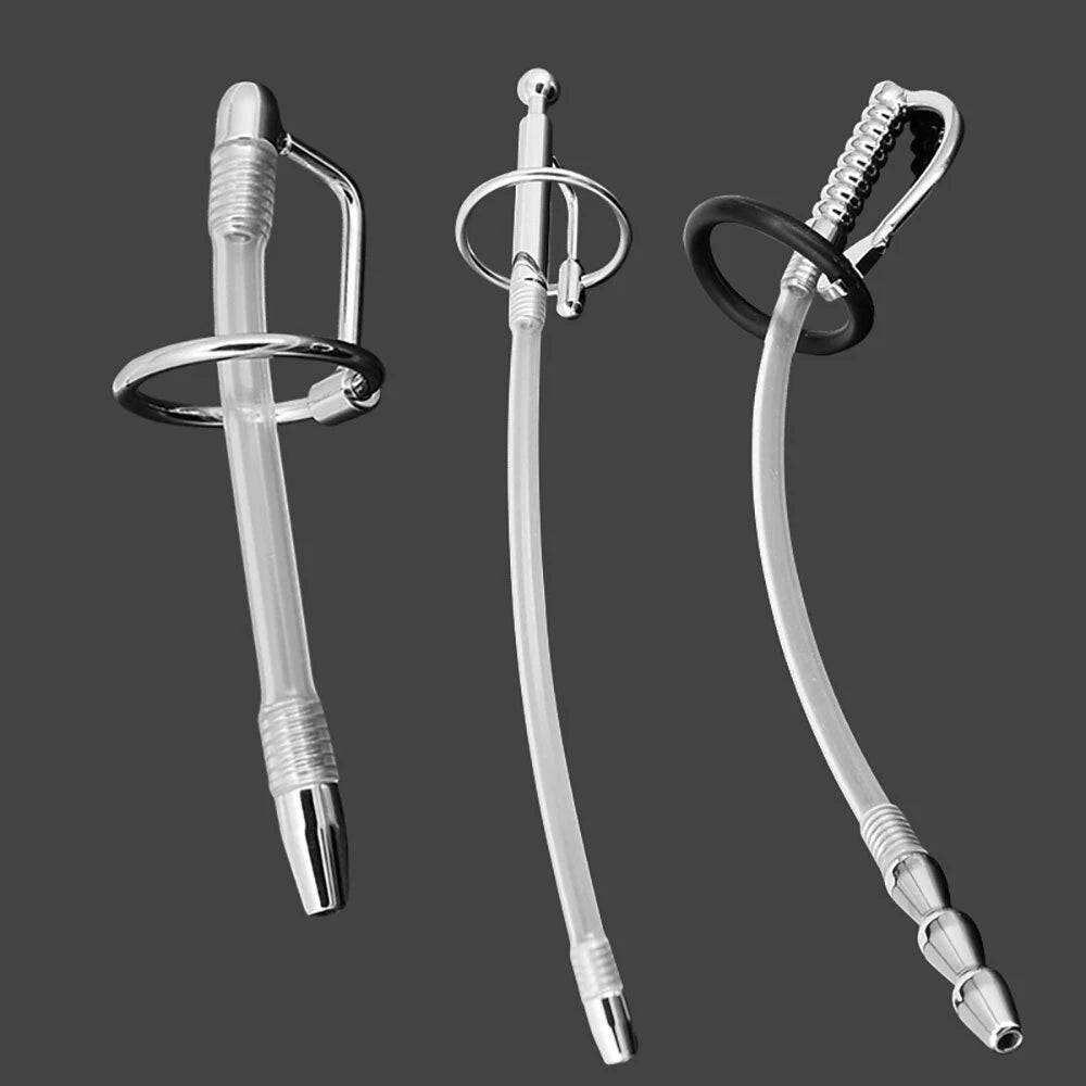 3 Types Stainless Steel Urethra Sounds Dilator Thru Hole