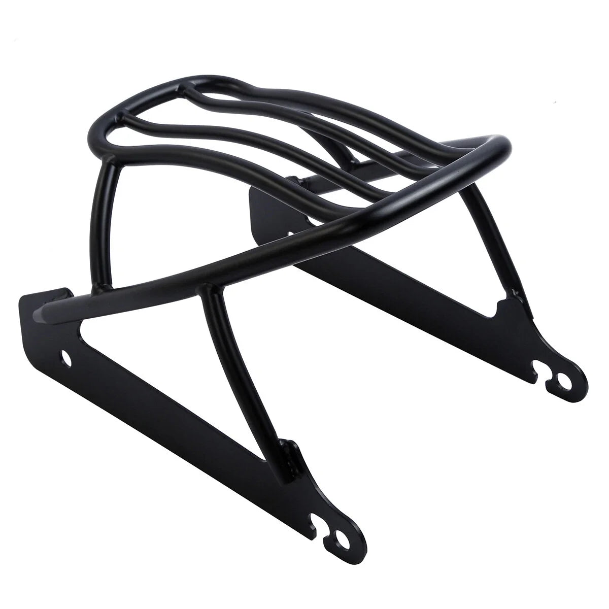 Black Solo Luggage Rack for Harley Dyna Street Bob Super Glide (2006–2017)