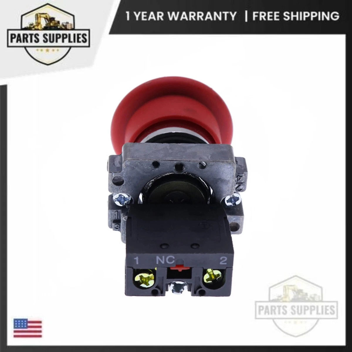 Emergency Stop Switch for Snorkel Upper Control Box Assembly