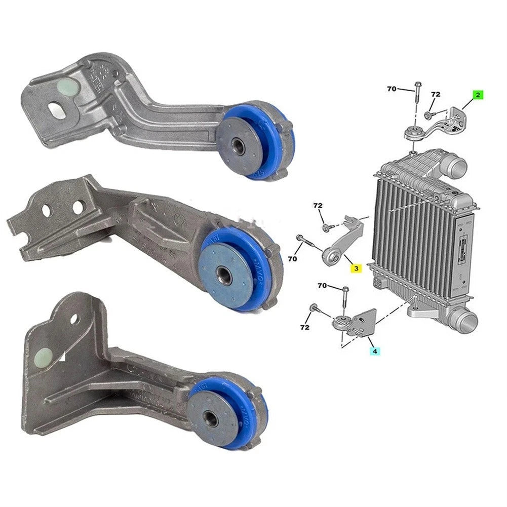 3X Intercooler Bracket Holder for Peugeot 308 308S 408 4008 C5 AIRCROSS