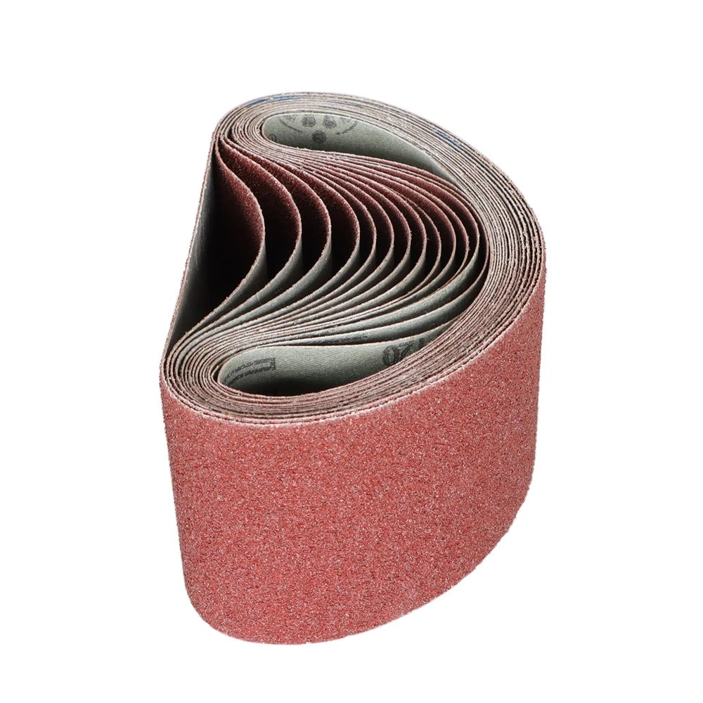 15Pcs 4" x 24" Aluminium Oxide Sanding Belts 40/80/120 Grit
