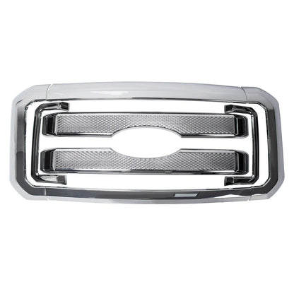 Chrome Grille Overlay for Ford F250 F350 Super Duty (2011–2016)