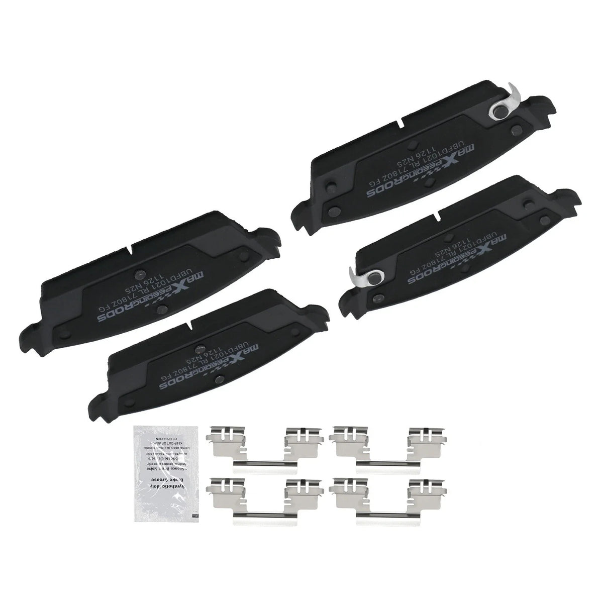 Set of 4 Rear Ceramic Brake Pads for Chevrolet Avalanche/Cadillac Escalade (2007–2013)