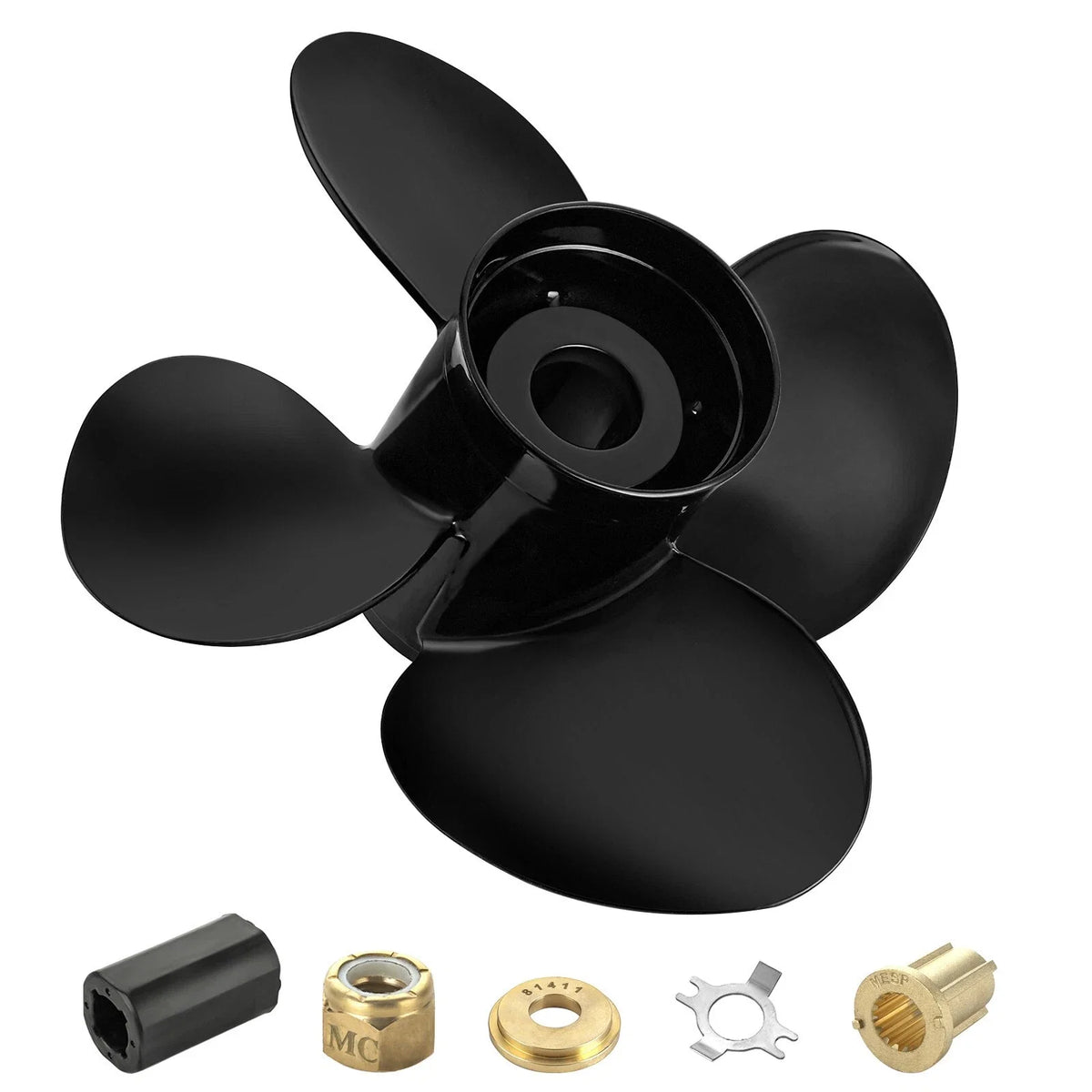 4-Blade Outboard Propeller for Mercury 40-140HP (15 Tooth, RH)