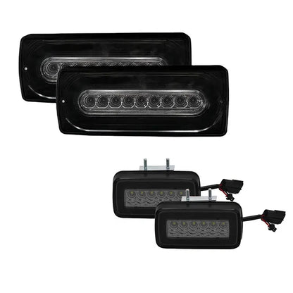 Set of 2 Dynamic Tail Brake Light & Rear Fog Lamp for Mercedes G-Class W463 (1990–2018)